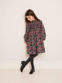 Child Bonpoint Dresses | Tamsin Smocked Dress Fuchsia Pink