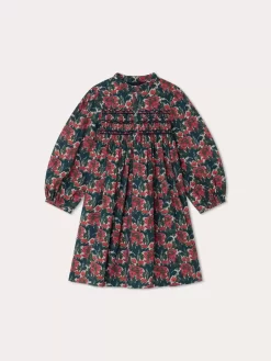 Child Bonpoint Dresses | Tamsin Smocked Dress Fuchsia Pink