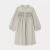 Child Bonpoint Dresses | Tamsin Smocked Dress Heathered Gray