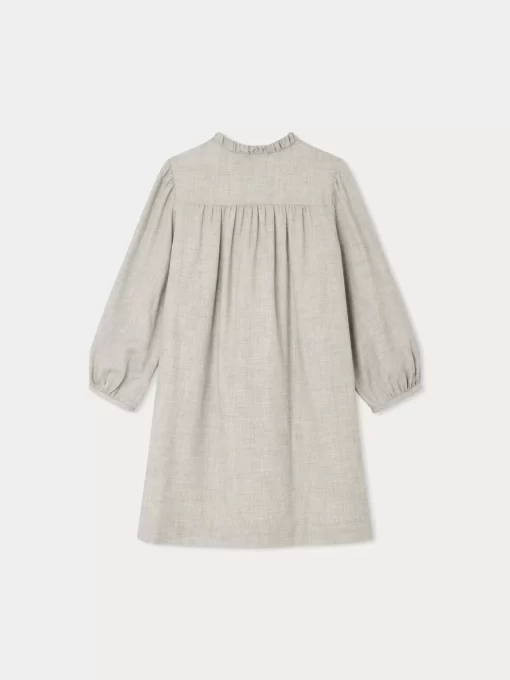 Child Bonpoint Dresses | Tamsin Smocked Dress Heathered Gray