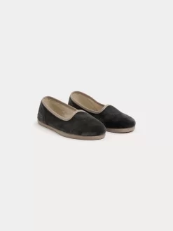 Child Bonpoint Shoes | Tenise Slippers Slate Grey