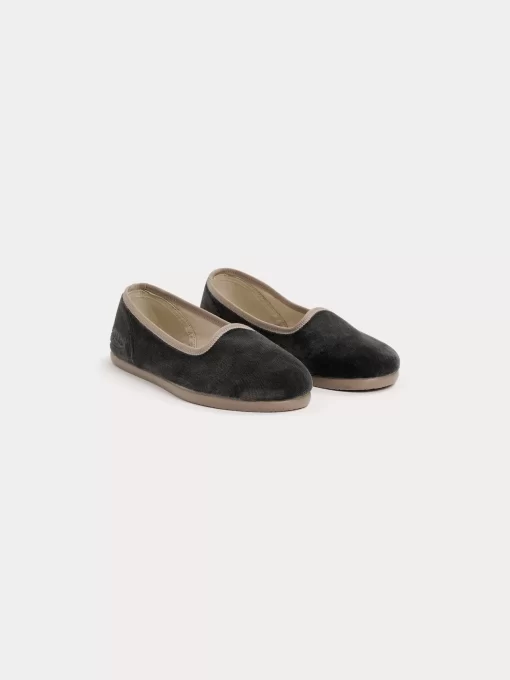 Child Bonpoint Shoes | Tenise Slippers Slate Grey