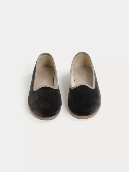 Child Bonpoint Shoes | Tenise Slippers Slate Grey