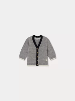 Newborn & Baby Bonpoint Sweaters And Cardigans | Teotim Cardigan Medium Heathered Gray