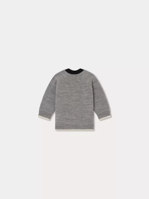 Newborn & Baby Bonpoint Sweaters And Cardigans | Teotim Cardigan Medium Heathered Gray
