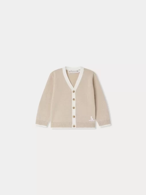 Newborn & Baby Bonpoint Sweaters And Cardigans | Teotim Cardigan Sand Stripes