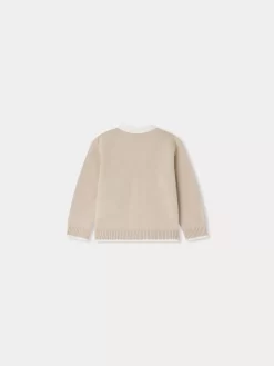 Newborn & Baby Bonpoint Sweaters And Cardigans | Teotim Cardigan Sand Stripes