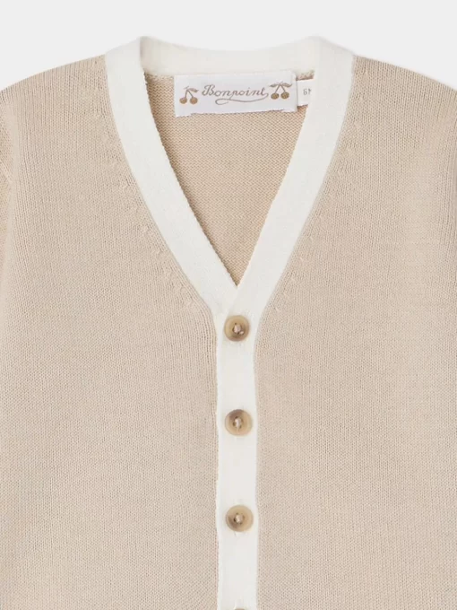 Newborn & Baby Bonpoint Sweaters And Cardigans | Teotim Cardigan Sand Stripes