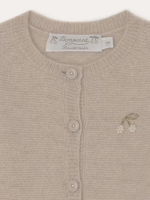 Newborn & Baby Bonpoint Sweaters And Cardigans | Teyana Cardigan Natural