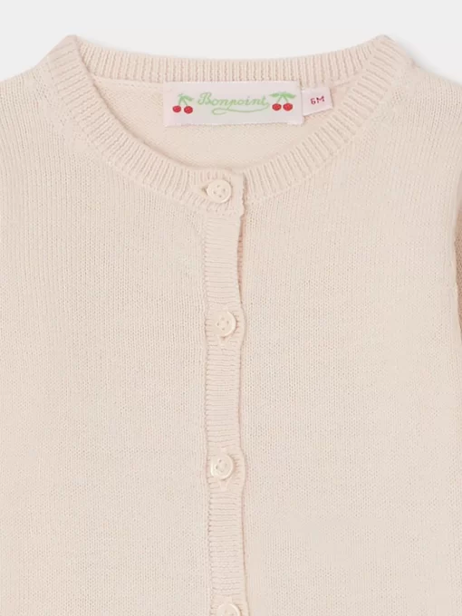 Newborn & Baby Bonpoint Sweaters And Cardigans | Teyana Cardigan Powdered Rose