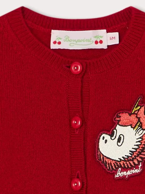 Newborn & Baby Bonpoint Sweaters And Cardigans | Teyana Cardigan Ruby