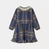Child Bonpoint Dresses | Thays Dress Navy Tartan