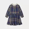 Child Bonpoint Dresses | Thays Dress Navy Tartan