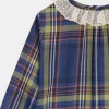 Child Bonpoint Dresses | Thays Dress Navy Tartan