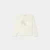 Child Bonpoint Tops | Theia Long-Sleeved T-Shirt White Milk