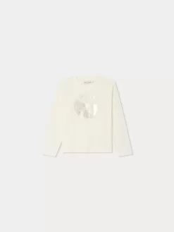 Child Bonpoint Tops | Theia Long-Sleeved T-Shirt White Milk