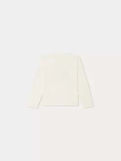 Child Bonpoint Tops | Theia Long-Sleeved T-Shirt White Milk
