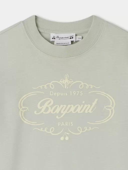 Child Bonpoint Tops | Thibald T-Shirt Lagoon Blue