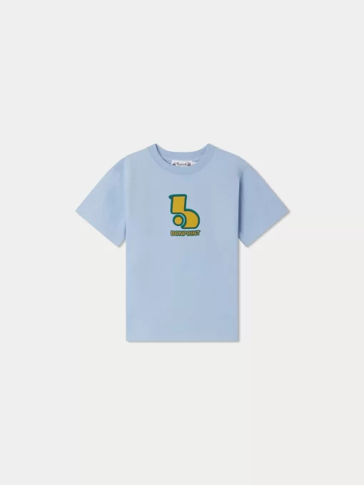 Child Bonpoint Tops | Thibald T-Shirt Sky