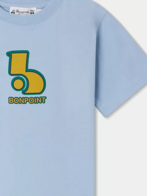Child Bonpoint Tops | Thibald T-Shirt Sky