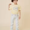Child Bonpoint Tops | Thibald T-Shirt Vanilla