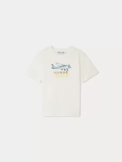 Child Bonpoint Tops | Thibald T-Shirt White Milk