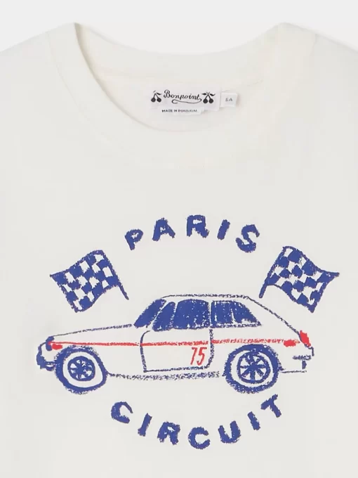 Child Bonpoint Tops | Thibald T-Shirt White Milk