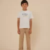 Child Bonpoint Tops | Thibald T-Shirt White Milk