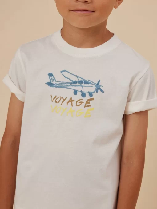 Child Bonpoint Tops | Thibald T-Shirt White Milk