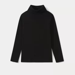 Child Bonpoint Tops | Thin Turtleneck Sweater Black