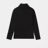 Child Bonpoint Tops | Thin Turtleneck Sweater Black