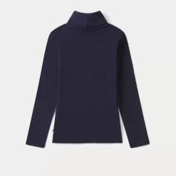 Child Bonpoint Tops | Thin Turtleneck Sweater Navy
