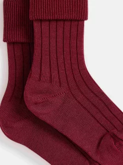 Child Bonpoint Socks And Underwear | Thorild Ribbed Socks Plum