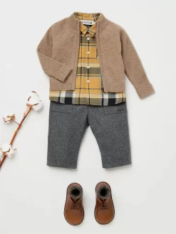 Newborn & Baby Bonpoint Sweaters And Cardigans | Thylio Cardigan Praline