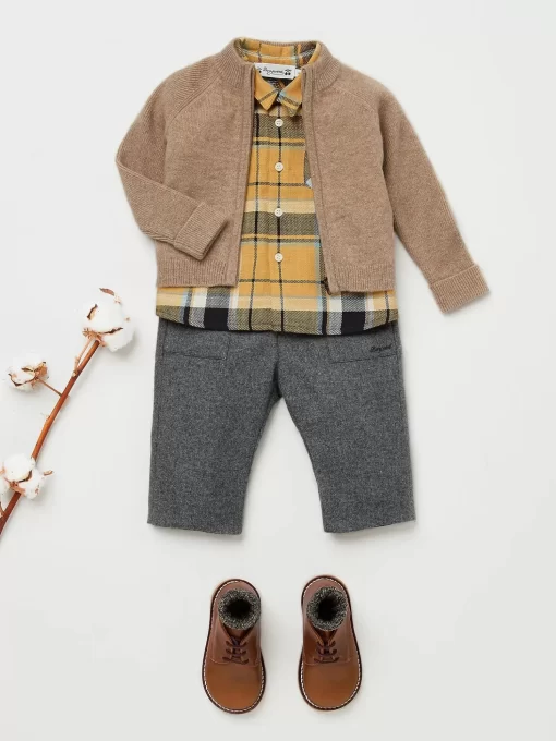 Newborn & Baby Bonpoint Sweaters And Cardigans | Thylio Cardigan Praline