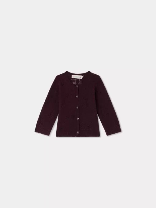 Newborn & Baby Bonpoint Sweaters And Cardigans | Tibile Cardigan Grape