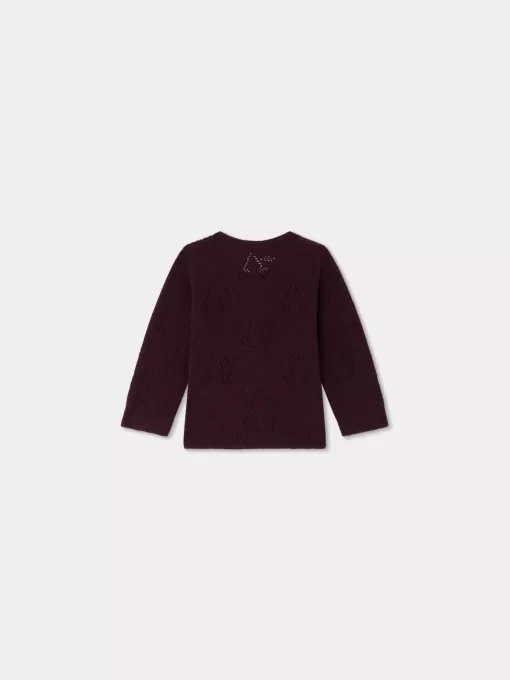Newborn & Baby Bonpoint Sweaters And Cardigans | Tibile Cardigan Grape