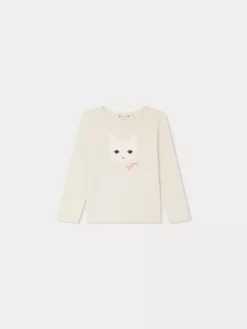Child Bonpoint Tops | Tidjiane Long-Sleeved T-Shirt Alabaster White
