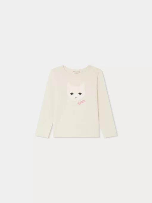 Child Bonpoint Tops | Tidjiane Long-Sleeved T-Shirt Alabaster White