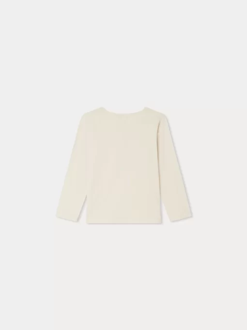Child Bonpoint Tops | Tidjiane Long-Sleeved T-Shirt Alabaster White