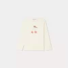 Child Bonpoint Tops | Tidjiane Long-Sleeved T-Shirt Ecru