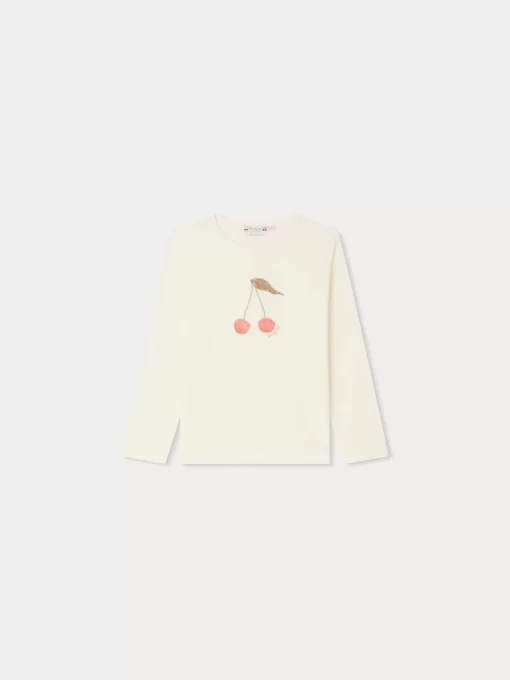 Child Bonpoint Tops | Tidjiane Long-Sleeved T-Shirt Ecru