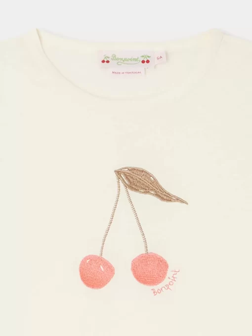 Child Bonpoint Tops | Tidjiane Long-Sleeved T-Shirt Ecru