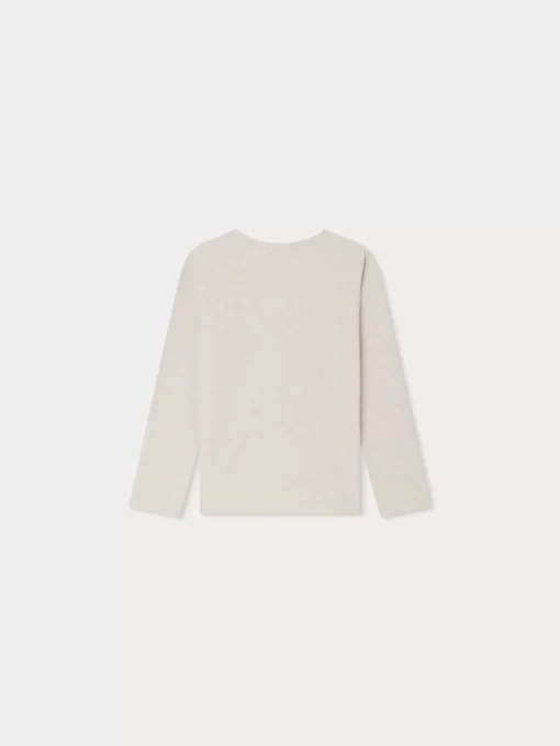 Child Bonpoint Tops | Tidjiane Long-Sleeved T-Shirt Heathered Gray