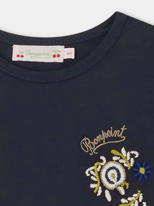 Child Bonpoint Tops | Tidjiane T-Shirt Navy