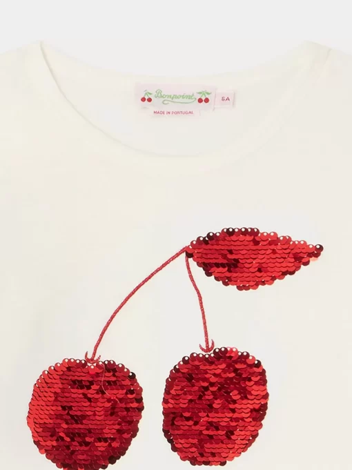 Child Bonpoint Tops | Tidjiane T-Shirt White Milk