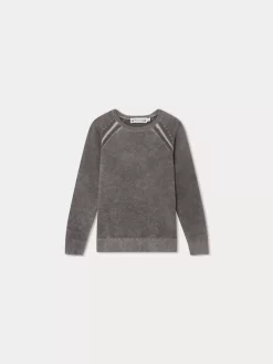Child Bonpoint Cardigans And Sweaters | Tiego Sweater Mauve Gray
