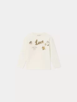 Child Bonpoint Tops | Tien T-Shirt White Milk