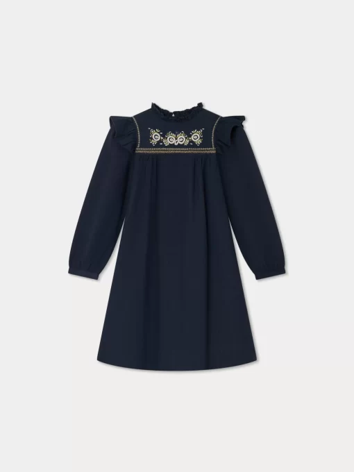 Child Bonpoint Dresses | Tilia Dress Navy
