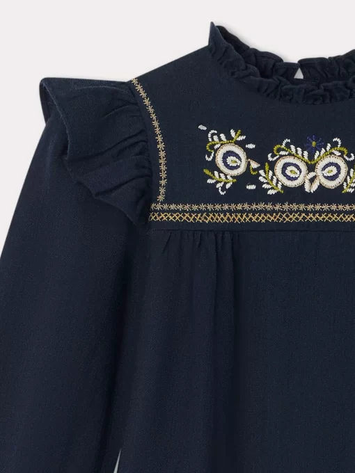 Child Bonpoint Dresses | Tilia Dress Navy